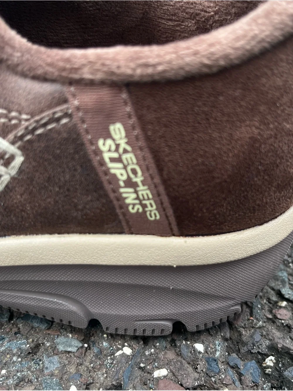 Skechers Slip-ins Easy Going Modern Hour Womens 8.5 Chocolate Brown Shoes NWOT